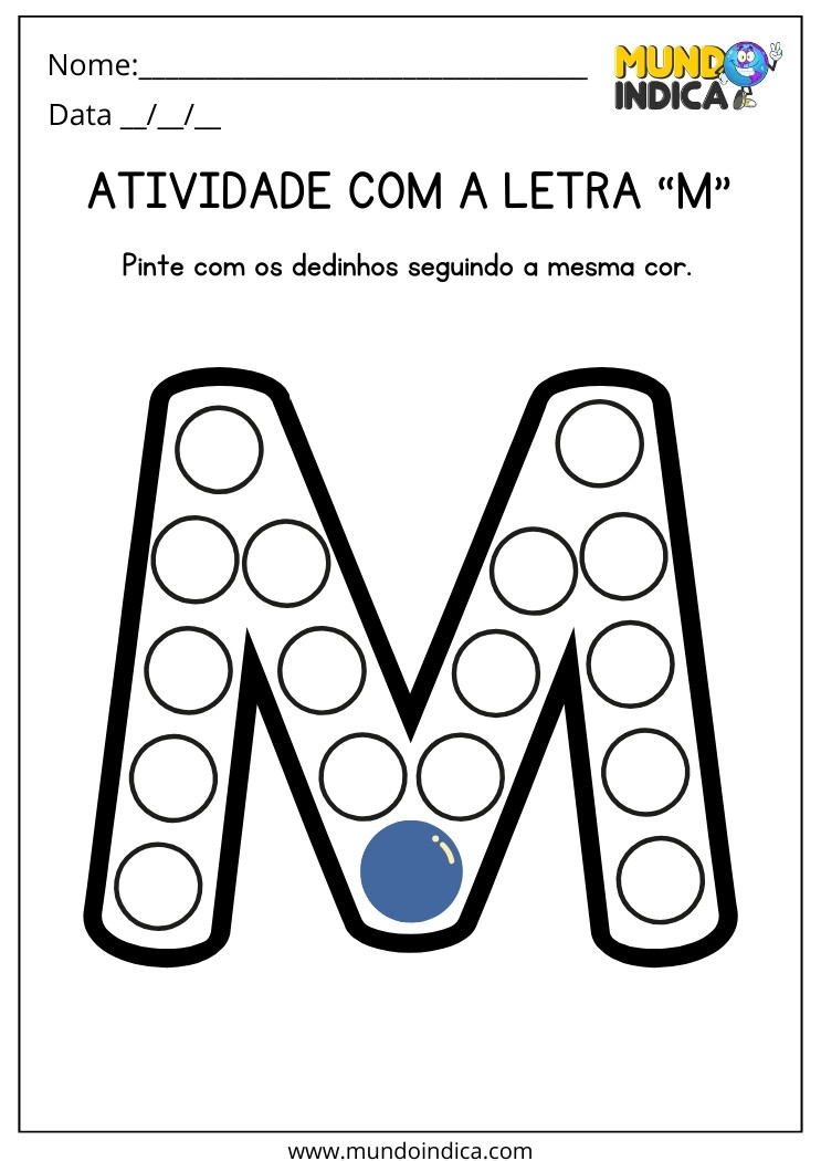 palavras que começam com m atividades