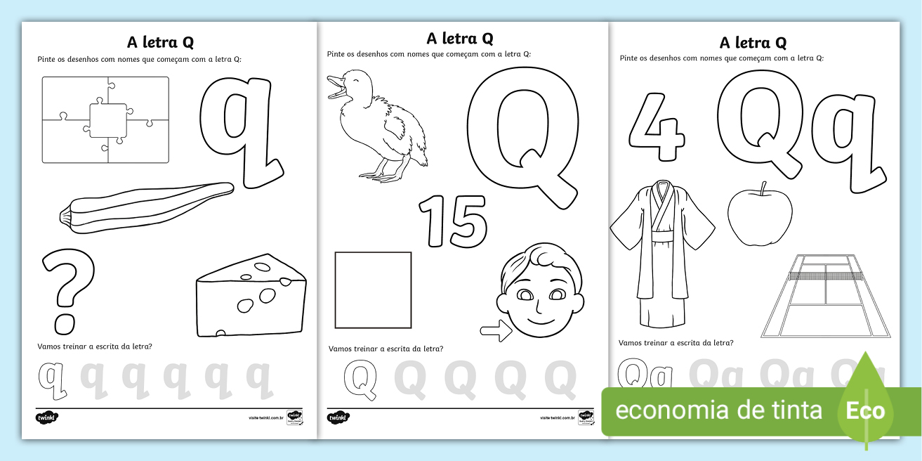 exercícios letra q