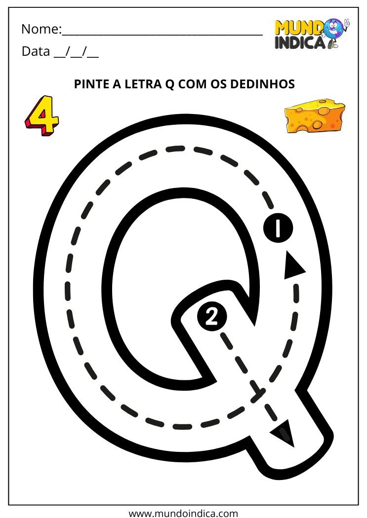 letra q cursiva