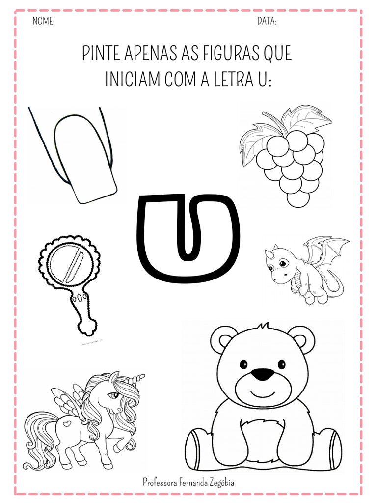 como ensinar a letra u