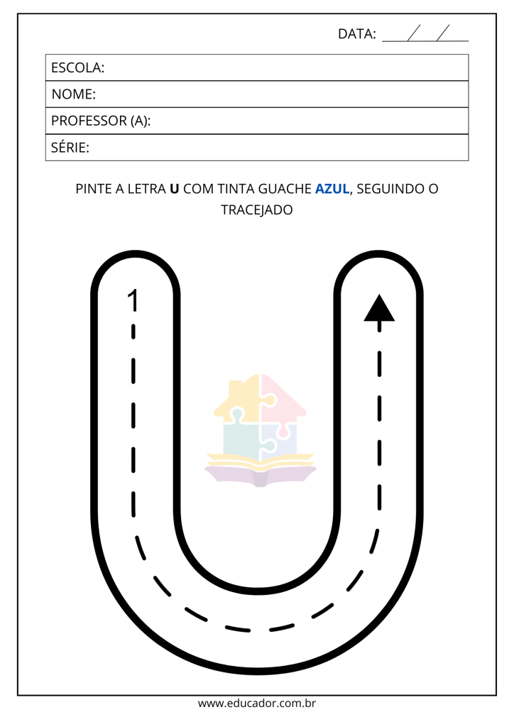 letra u maiúscula e minúscula atividades
