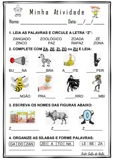 como ensinar o som da letra Z para bebês