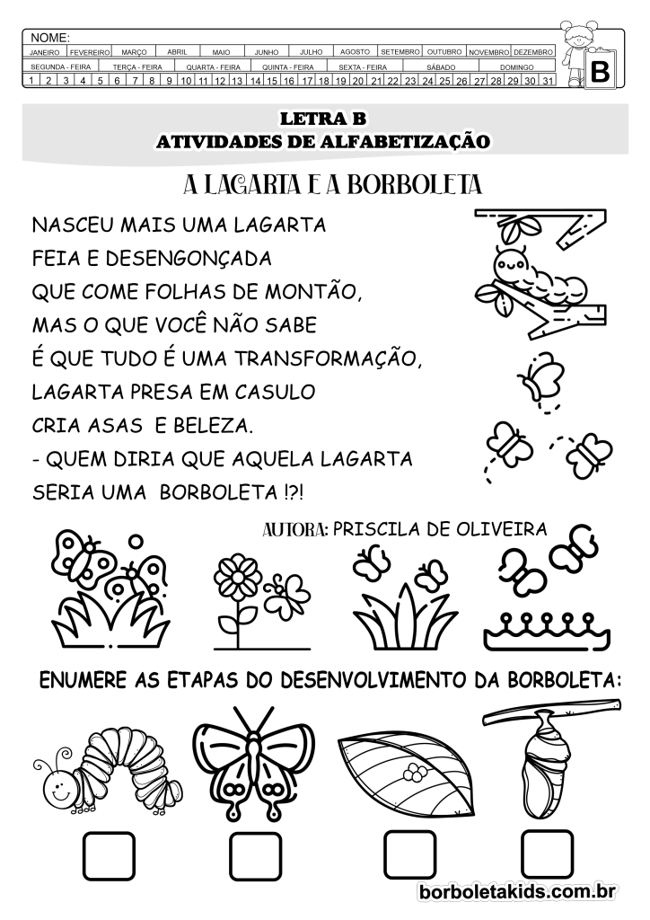 atividades com a letra b vs atividades com a letra c