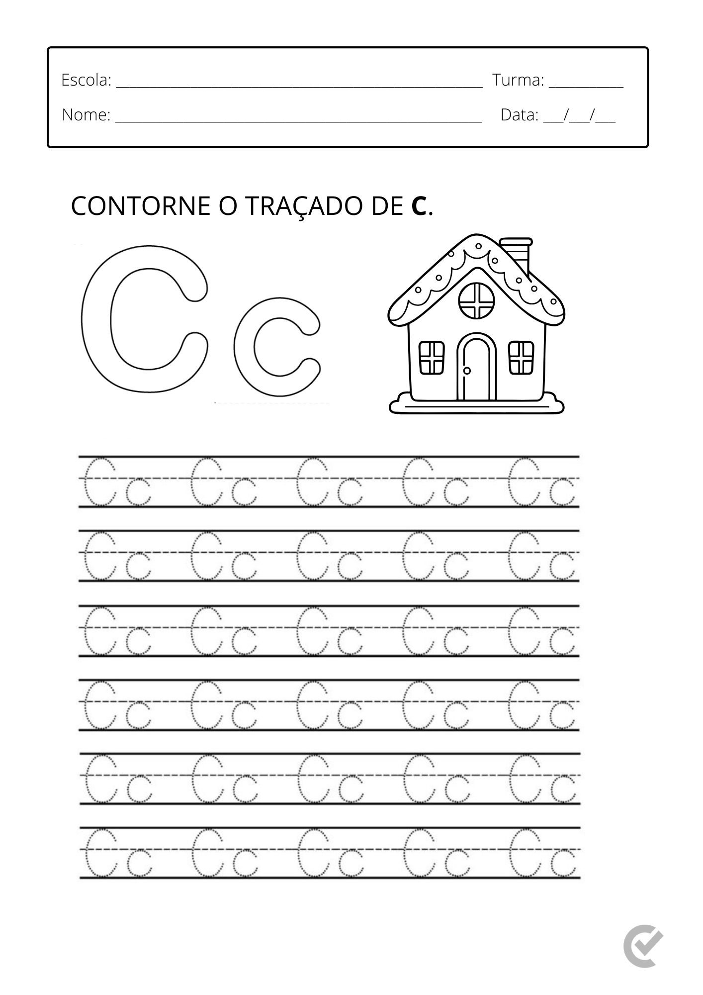 custo de materiais educativos para ensinar a letra c