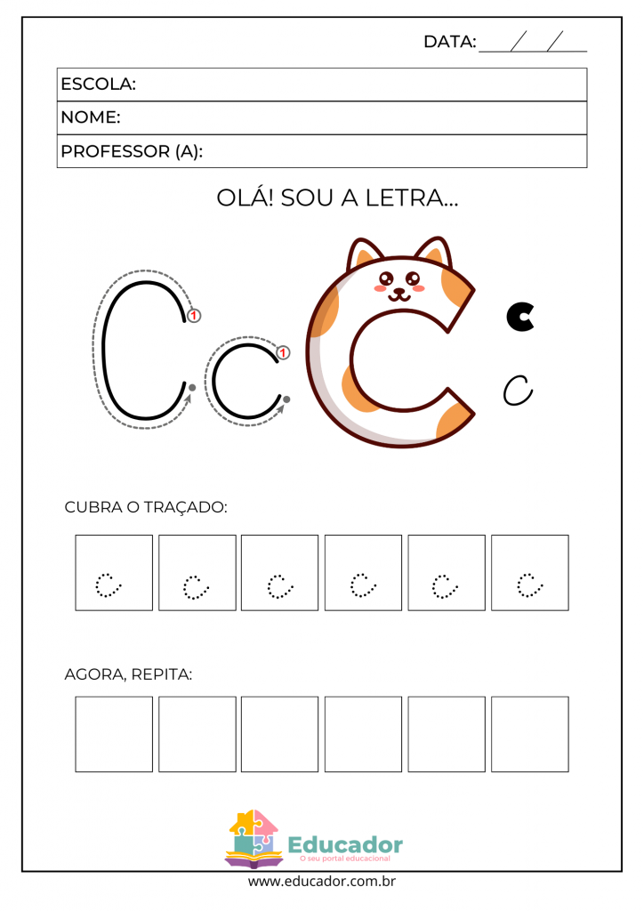 como ensinar o som do ce e ci da letra c