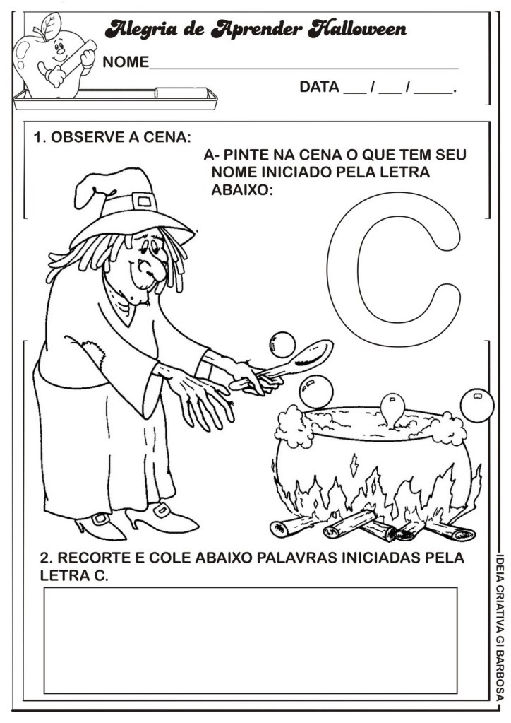 atividades com a letra c