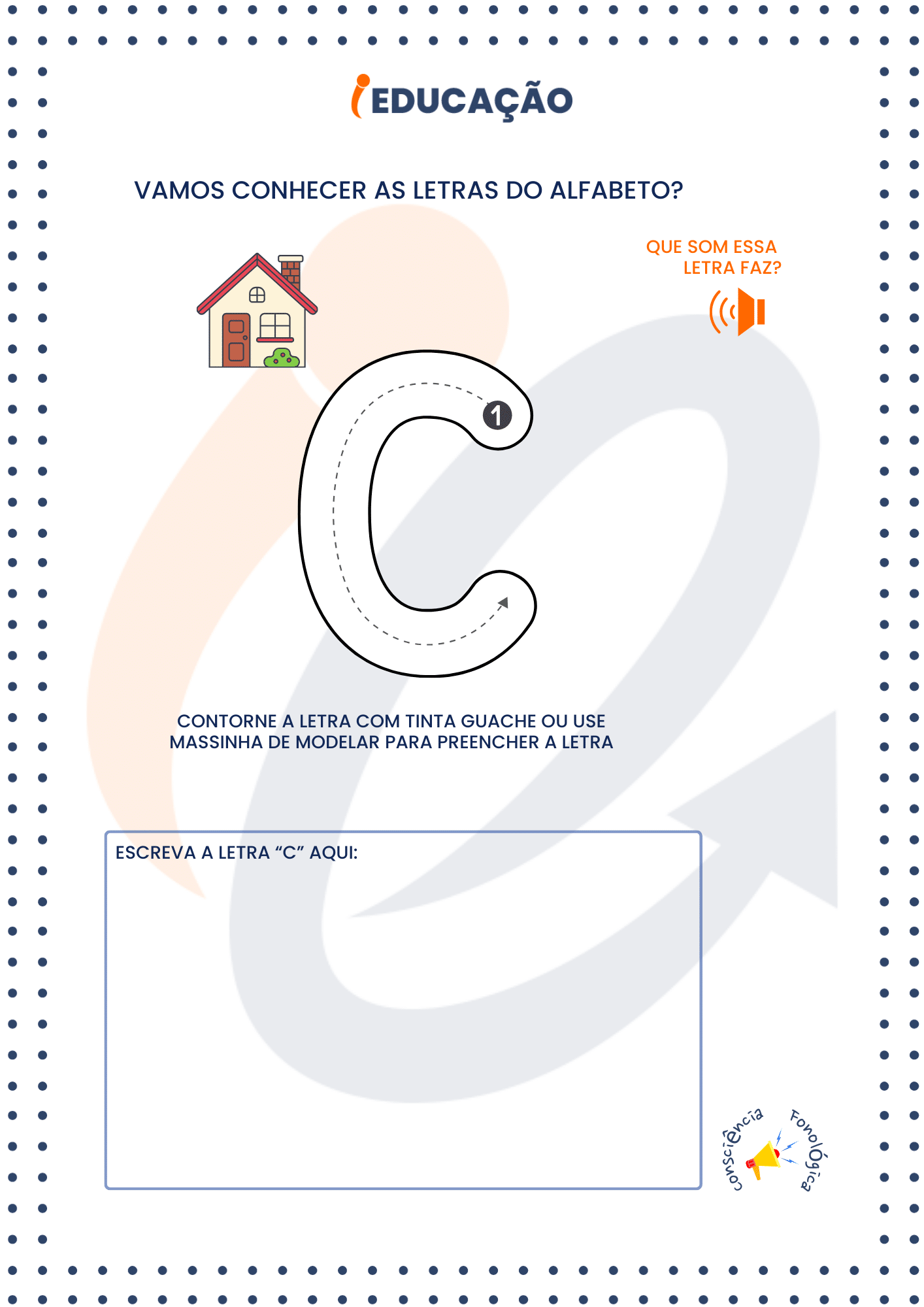 custo de materiais educativos para ensinar a letra c