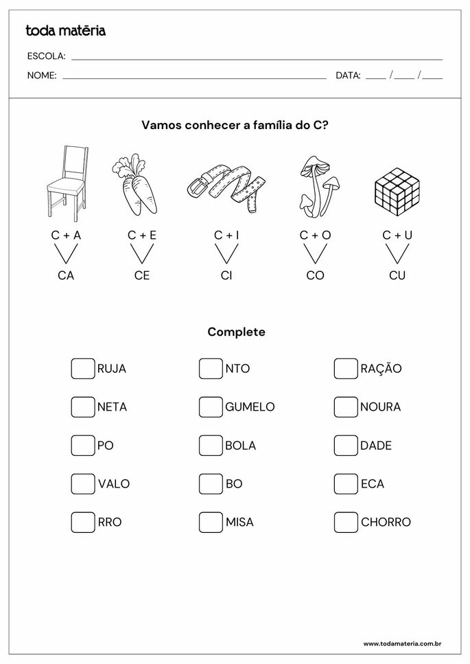 erros comuns ao ensinar a letra c para crianças