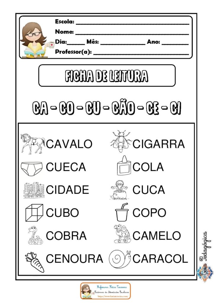 letra c atividades para o caderno