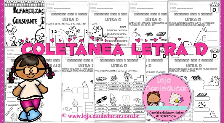 alfabetização divertida letra d
