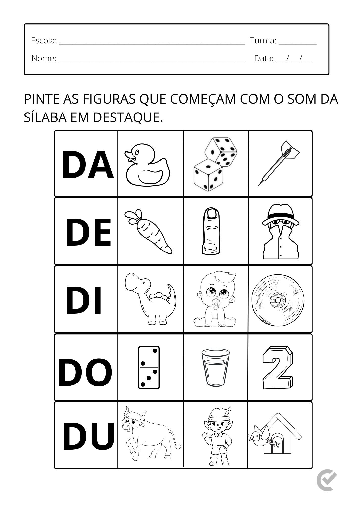 palavras com a letra d