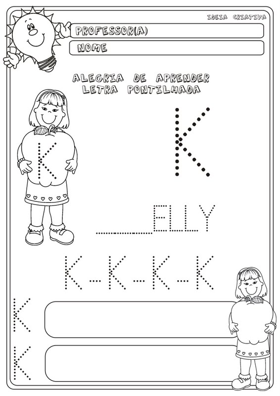 exercícios letra k educação infantil