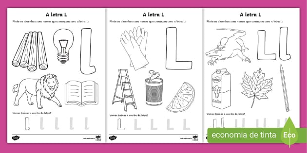 atividades com a letra l vs atividades com a letra M educação infantil