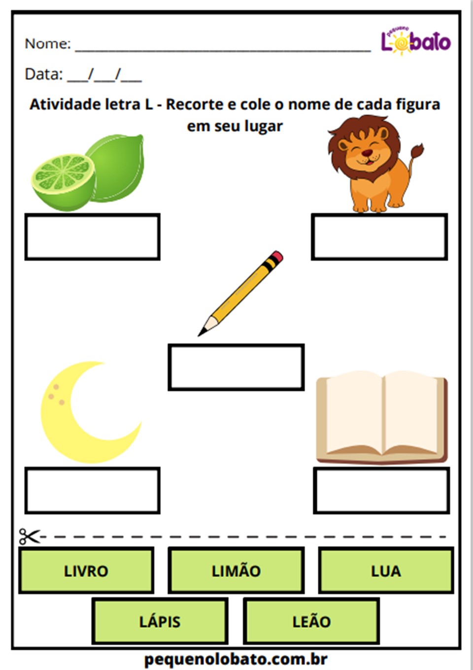 como ensinar o som da letra l para bebês