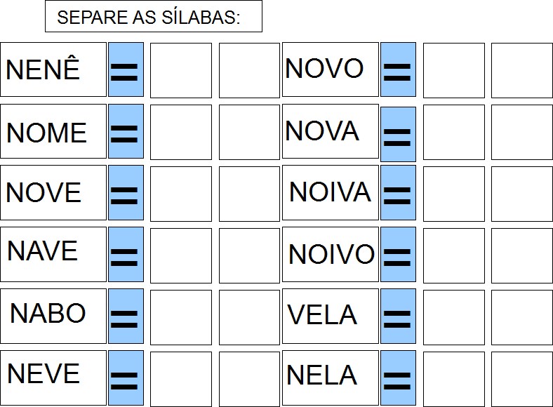 atividades com a letra n para imprimir 2 ano