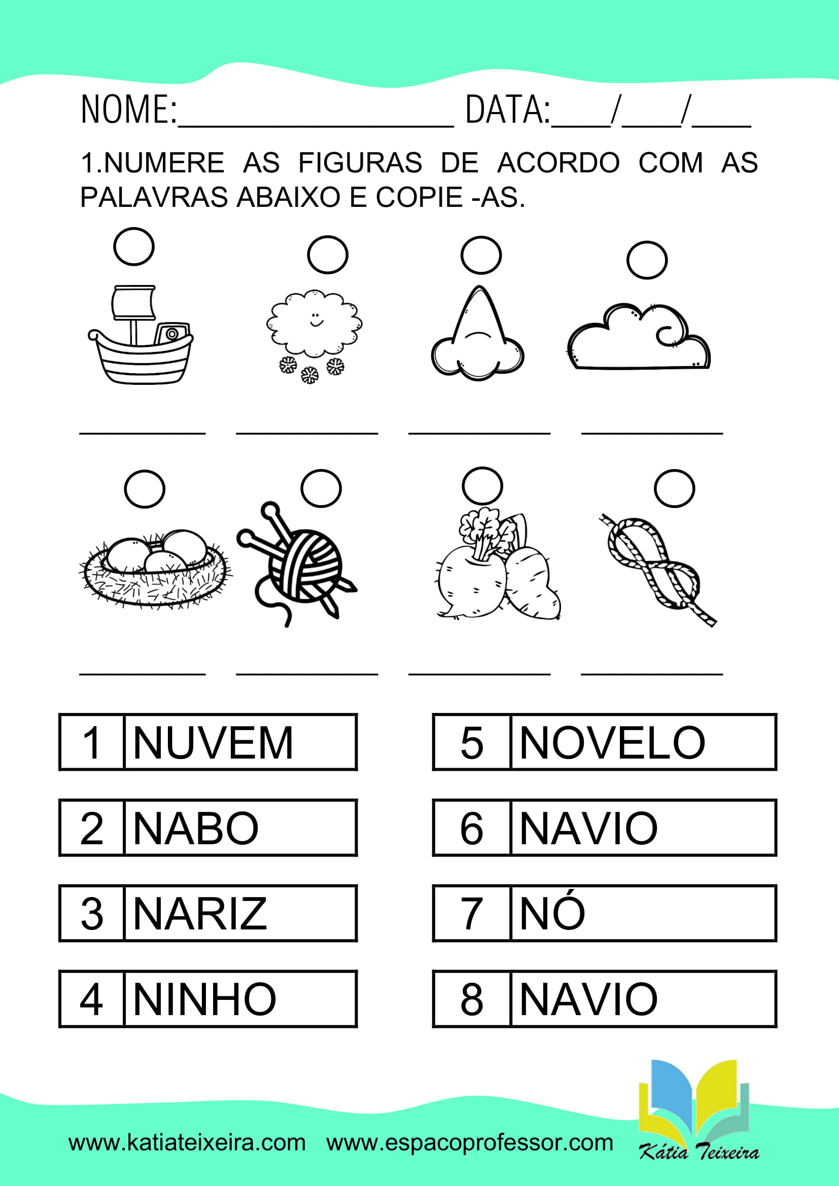 jogos com a letra n para 2 ano