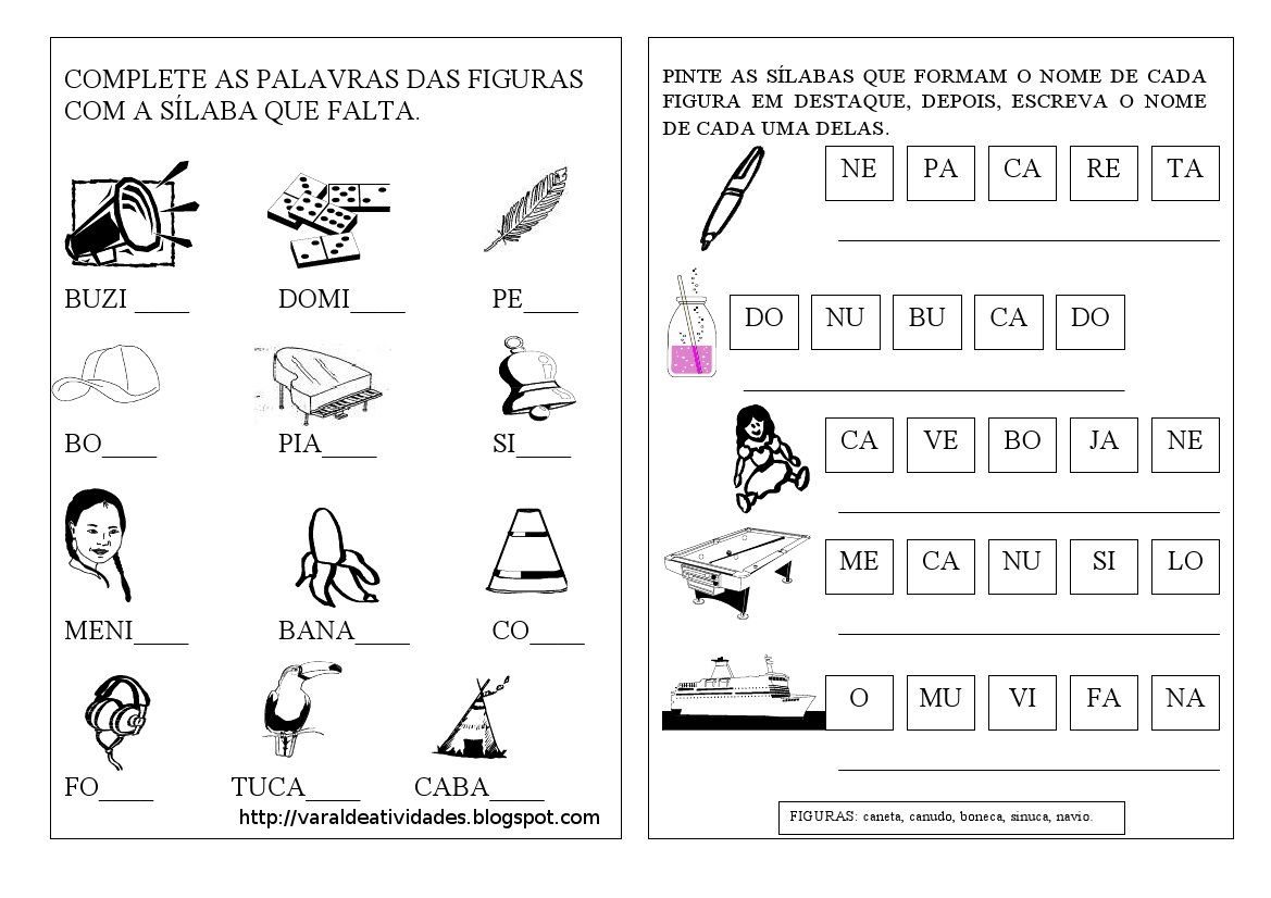 letra n atividades 2 ano fundamental