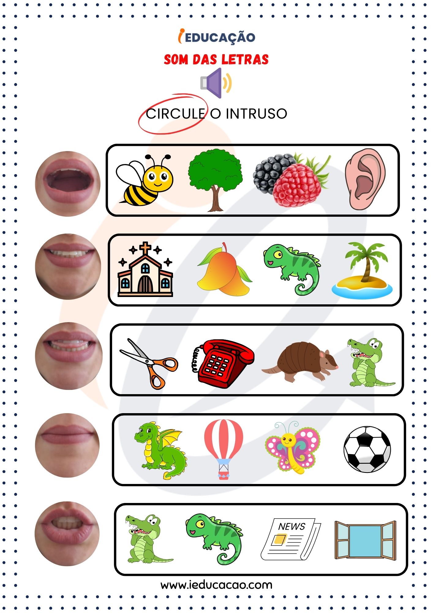 custo de materiais para atividades com a letra O