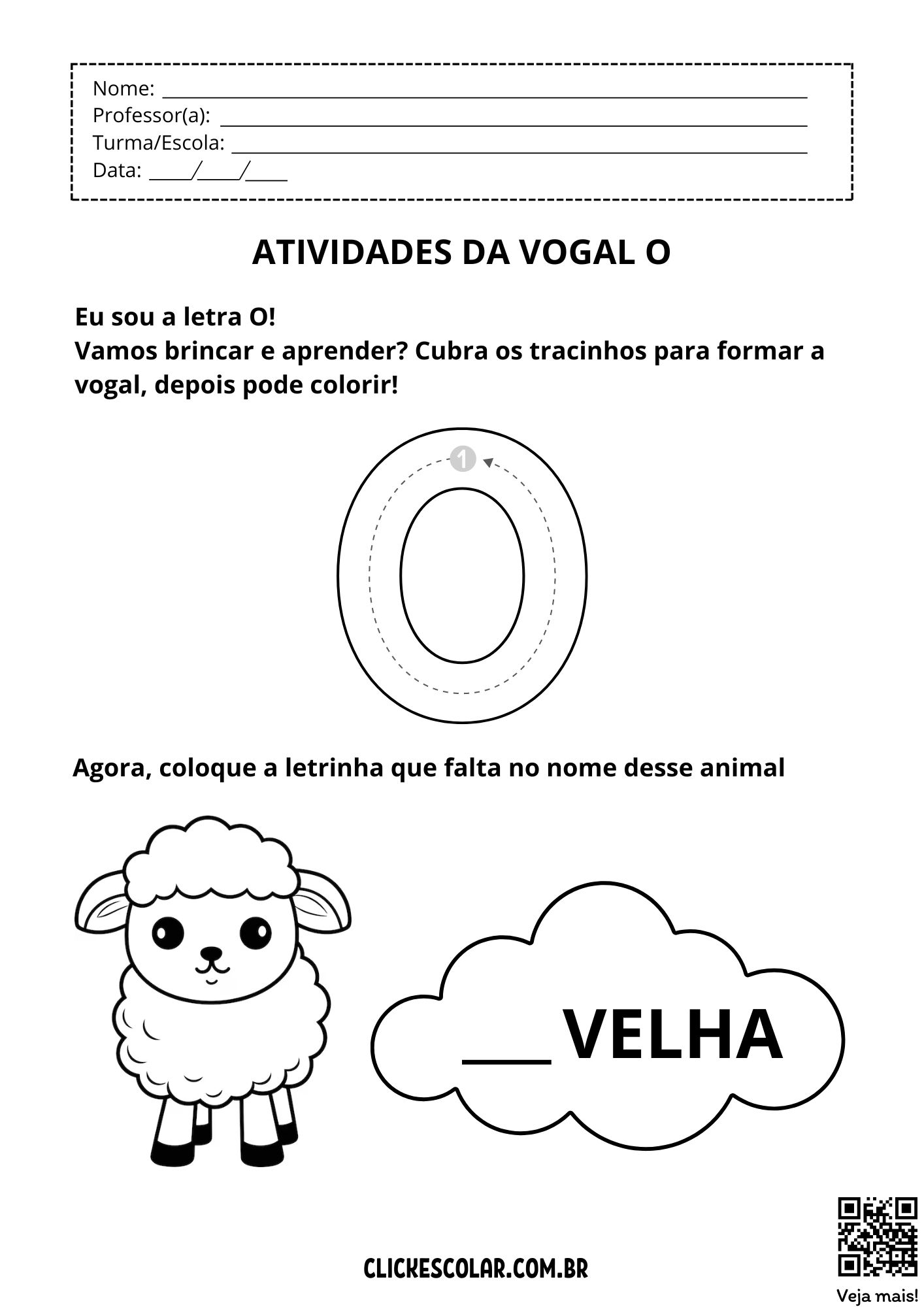 como ensinar a letra O para crianças com dificuldades
