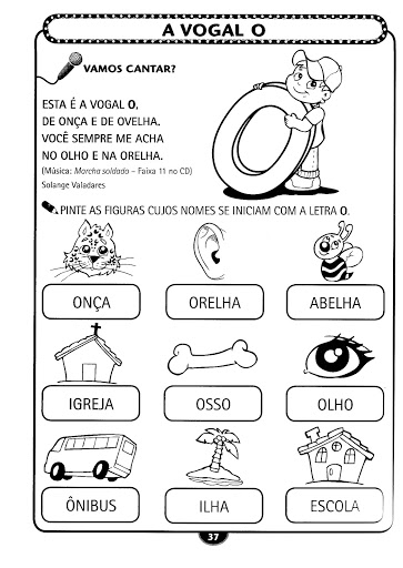 brincadeiras com a letra o para 4 anos
