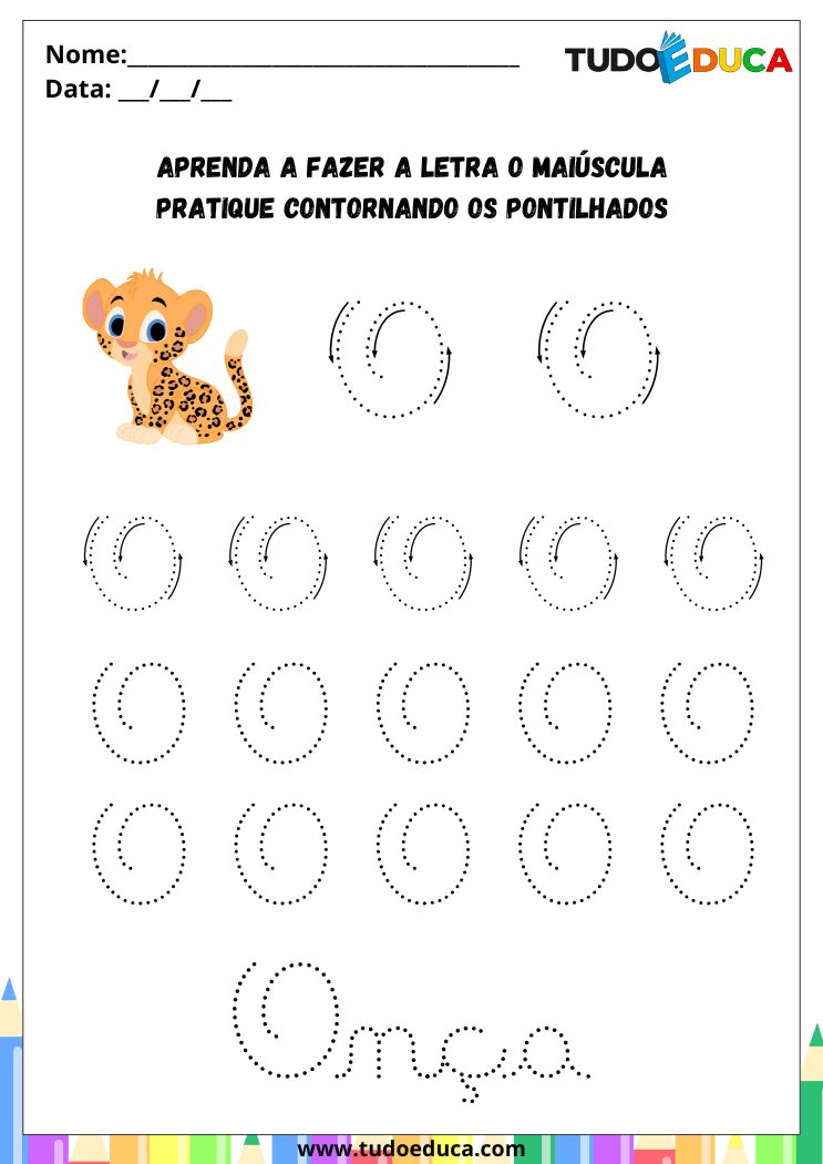 como ensinar a letra o para crianças de 4 anos