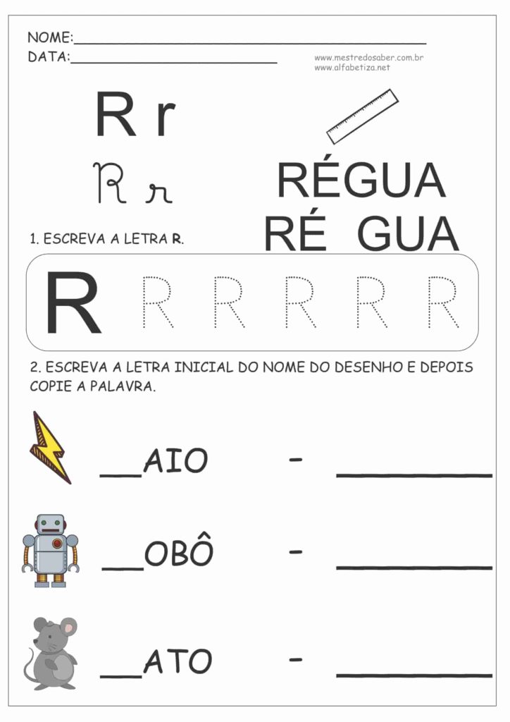 atividades de coordenação motora letra o