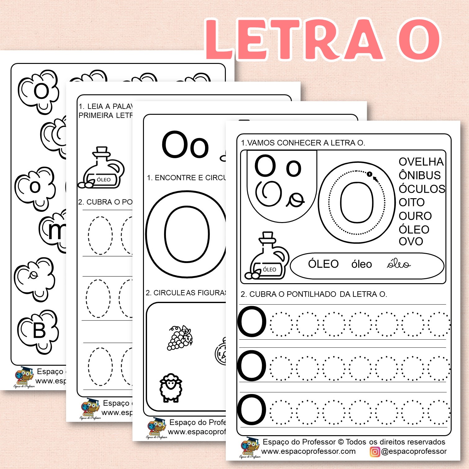 brincadeiras com a letra o para 4 anos