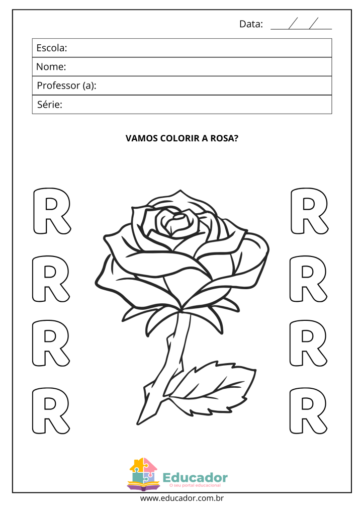 atividades com a letra r no meio da palavra
