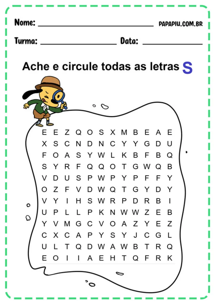 atividades com s e ss para 2o ano