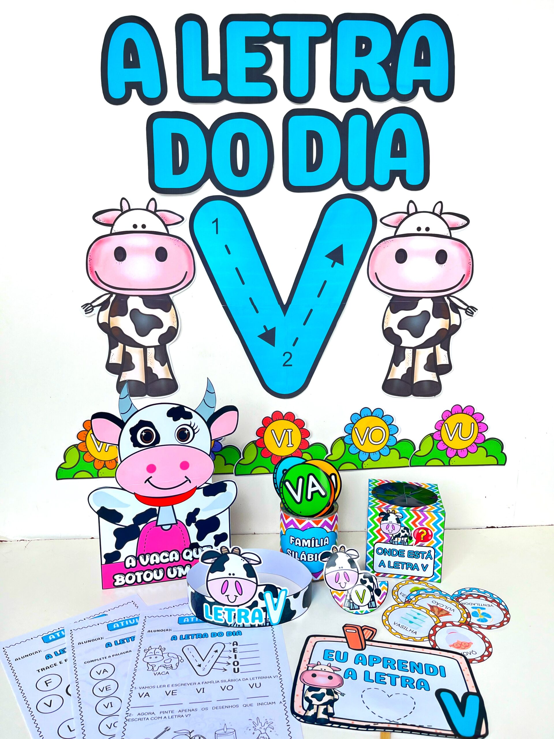 atividades criativas letra v educação infantil