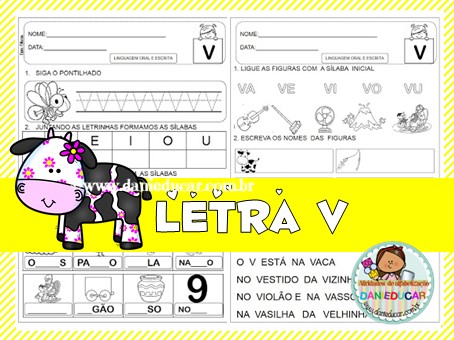 erros comuns ao ensinar letra v para crianças