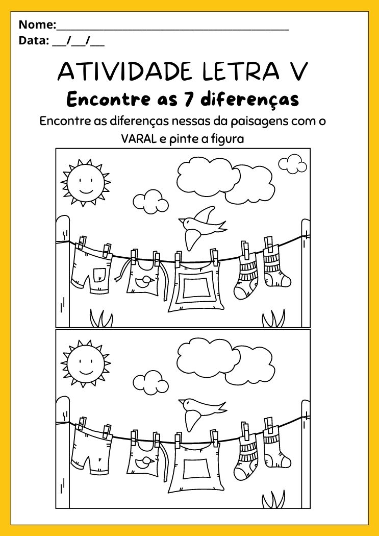 letra v vs outras consoantes educação infantil