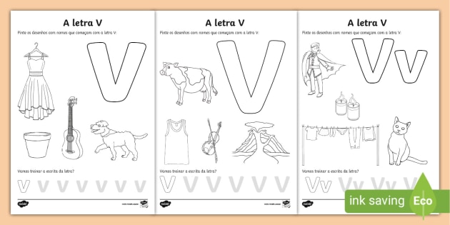 como fazer caça ao tesouro letra v