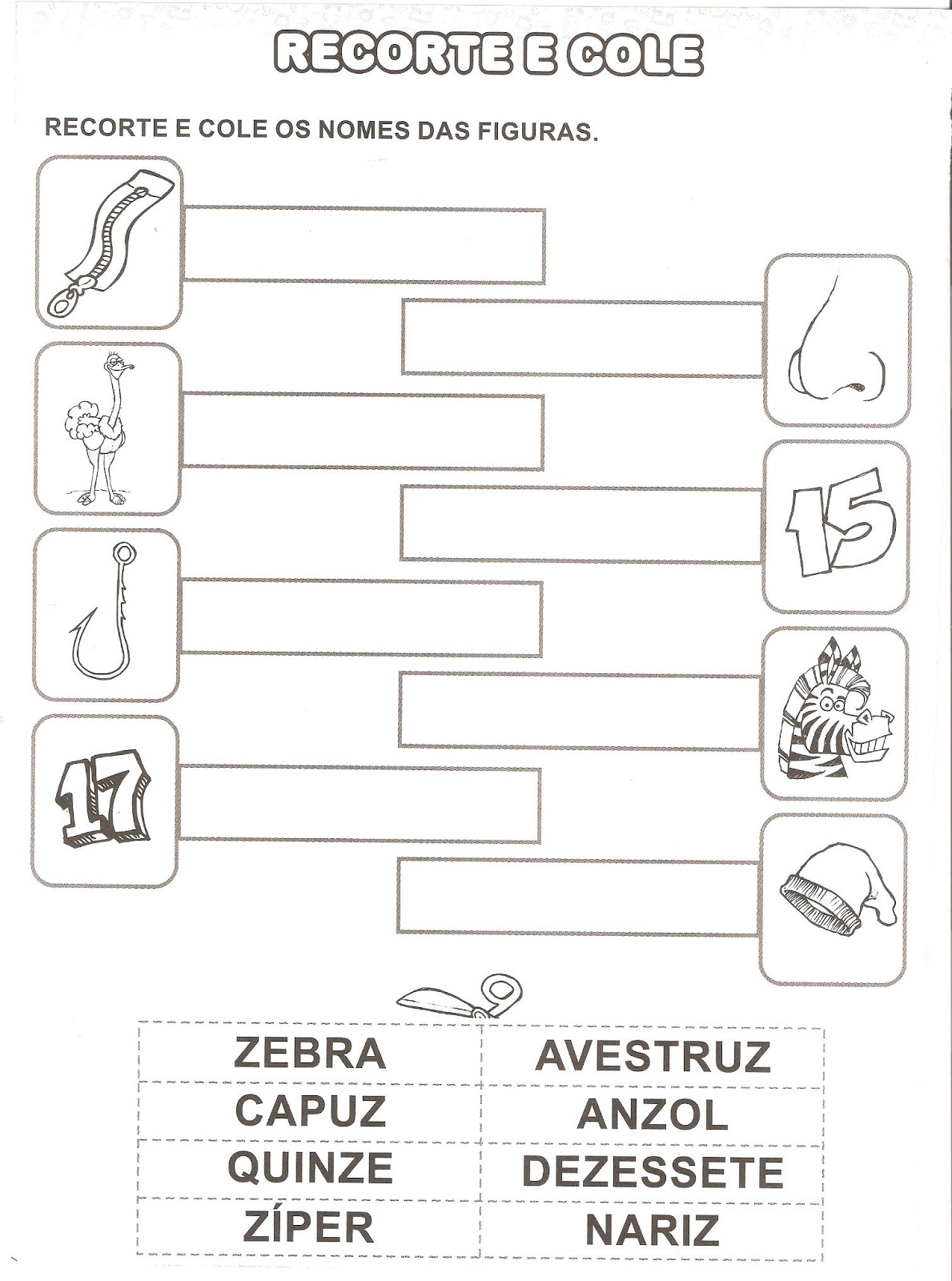 exercícios letra z 1 ano pdf