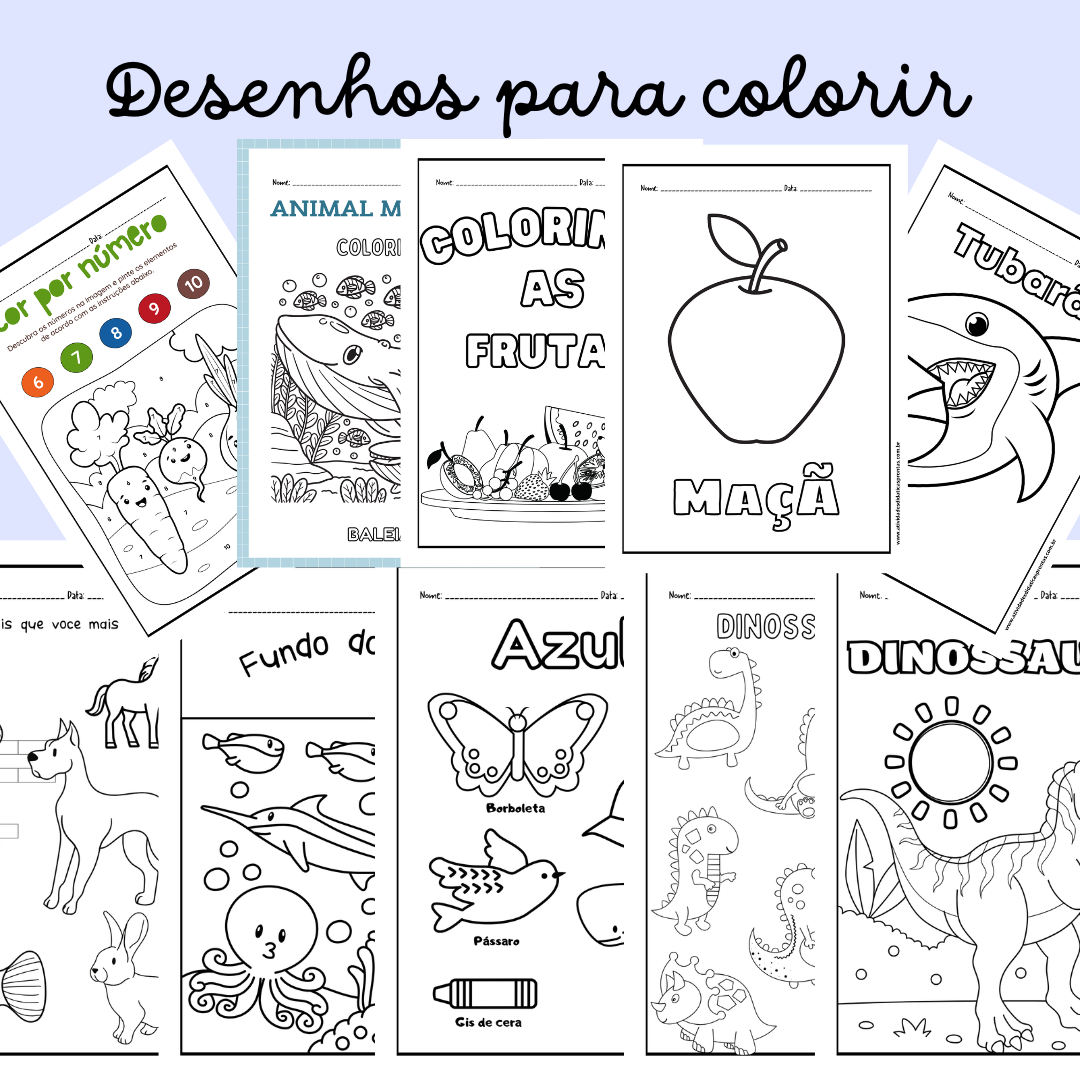 desenhos para colorir que estimulam a criatividade infantil