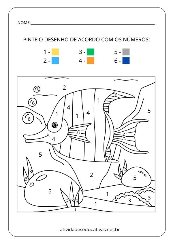 atividades com desenhos para colorir