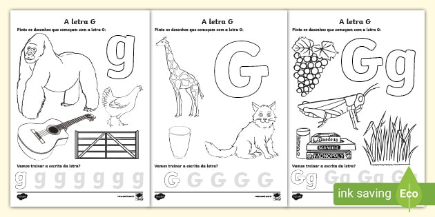 como ensinar o som de GE e GI da letra G