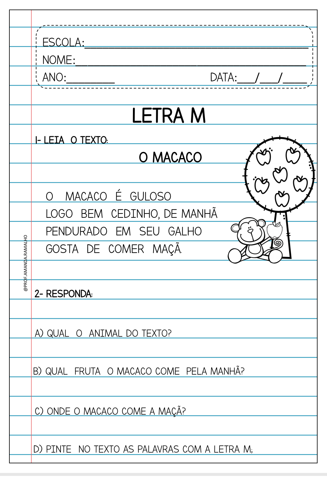 wordwall letra m