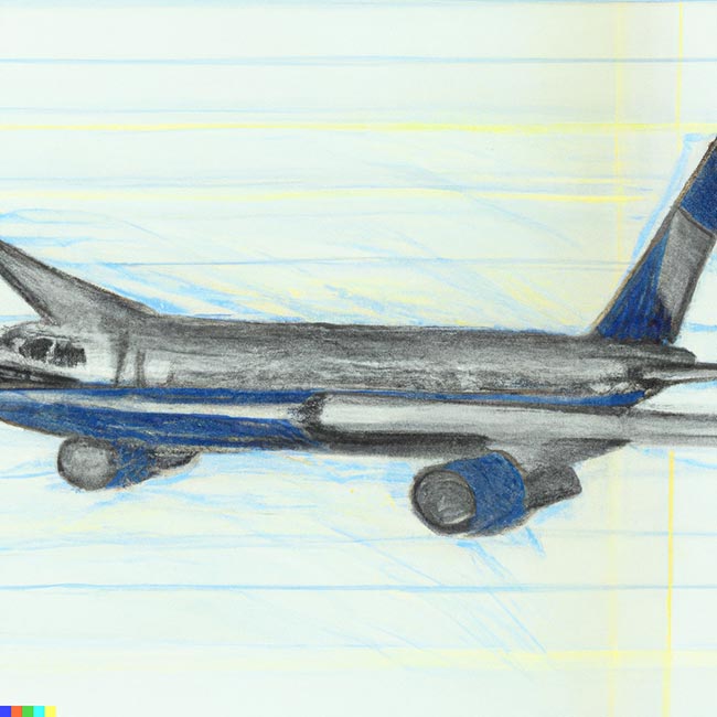 erros comuns ao colorir desenhos de avião