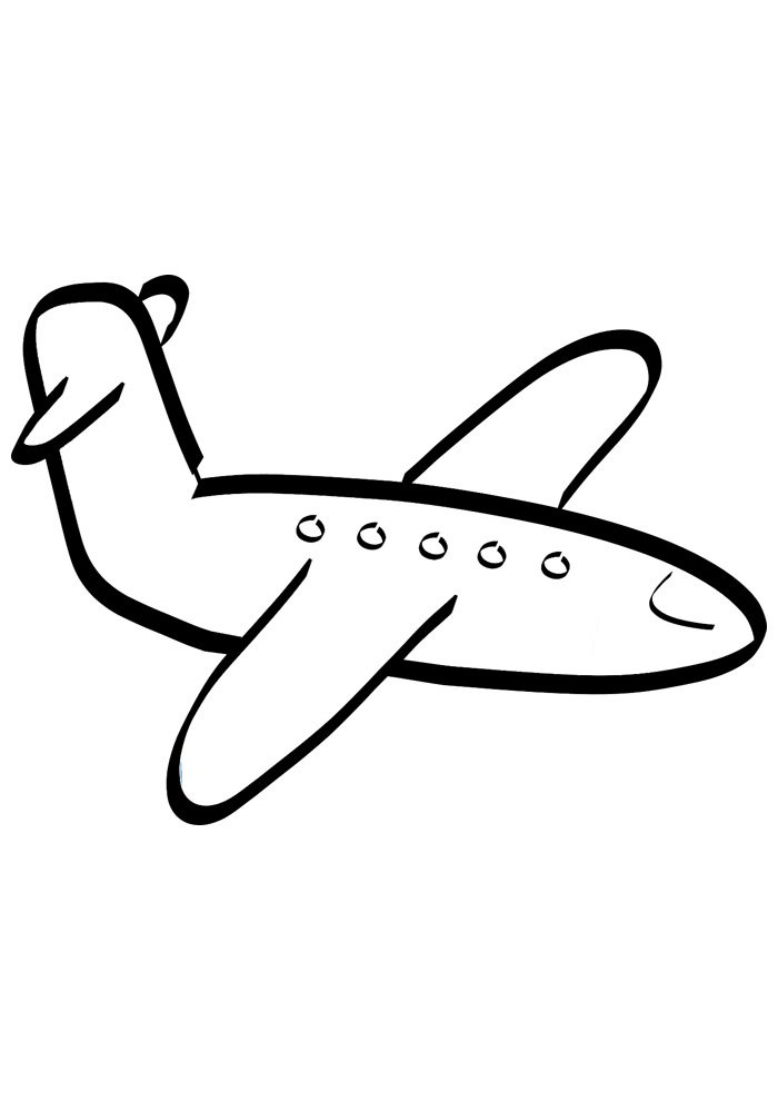 melhores desenhos de avião para colorir para crianças