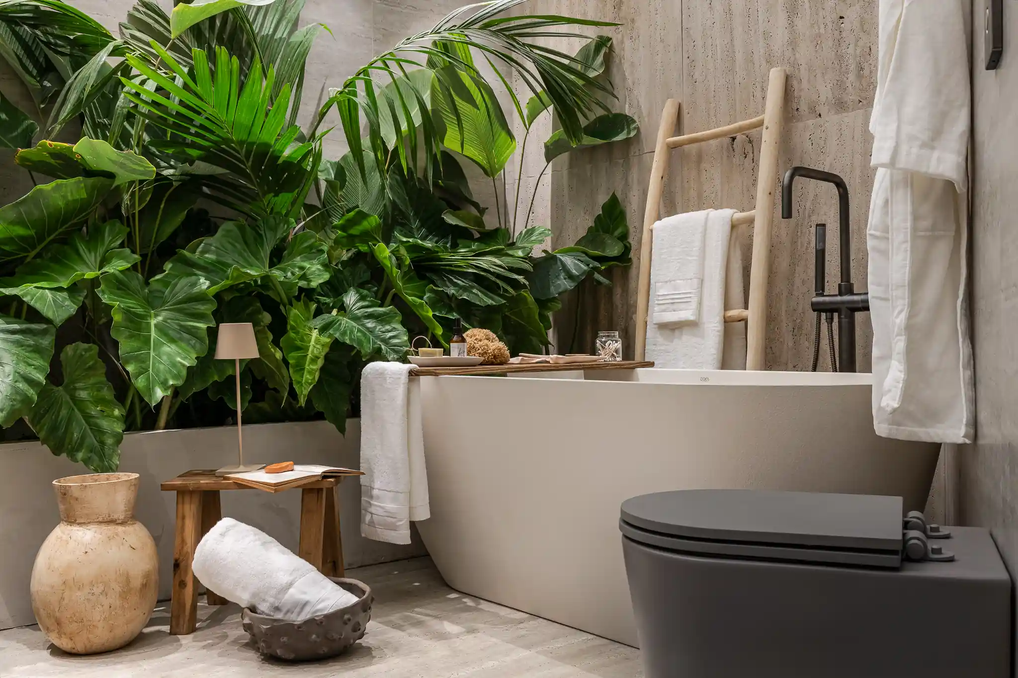 plantas para banheiro pequeno
