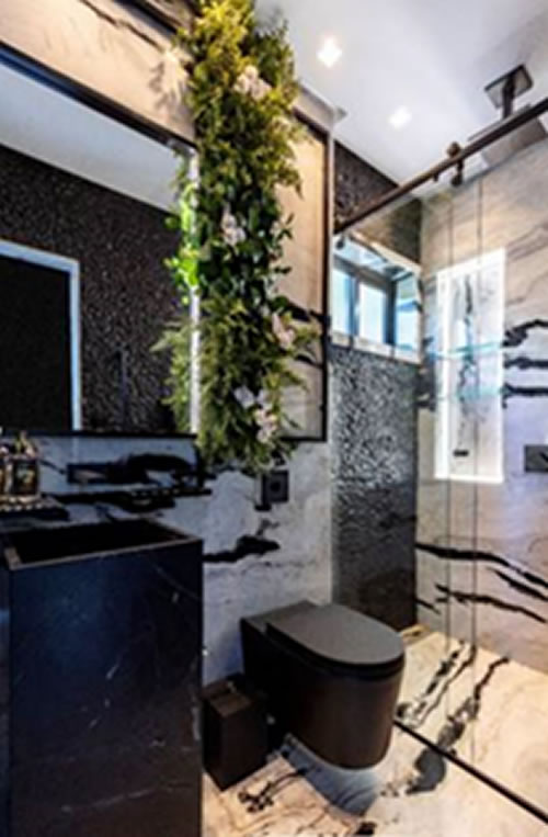 decoração banheiro com plantas
