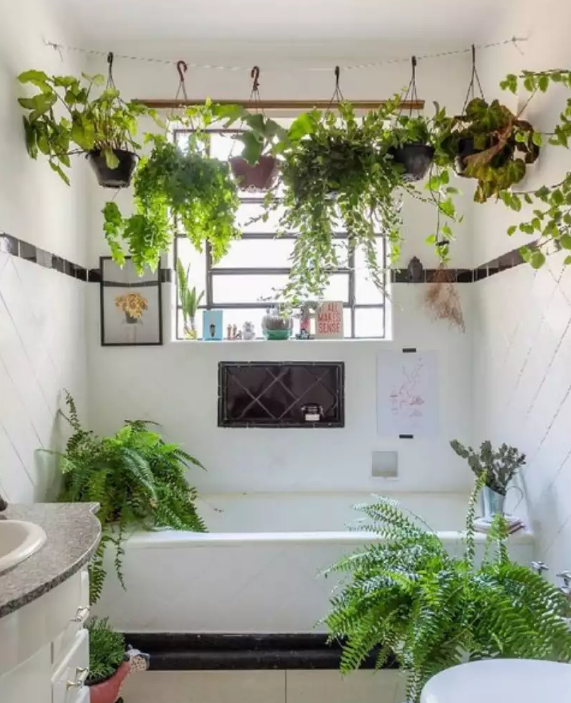 plantas artificiais para banheiro