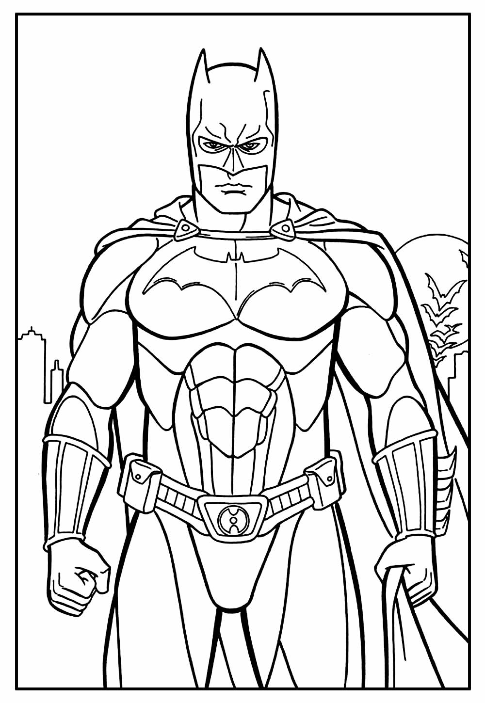 Batman fofo para colorir
