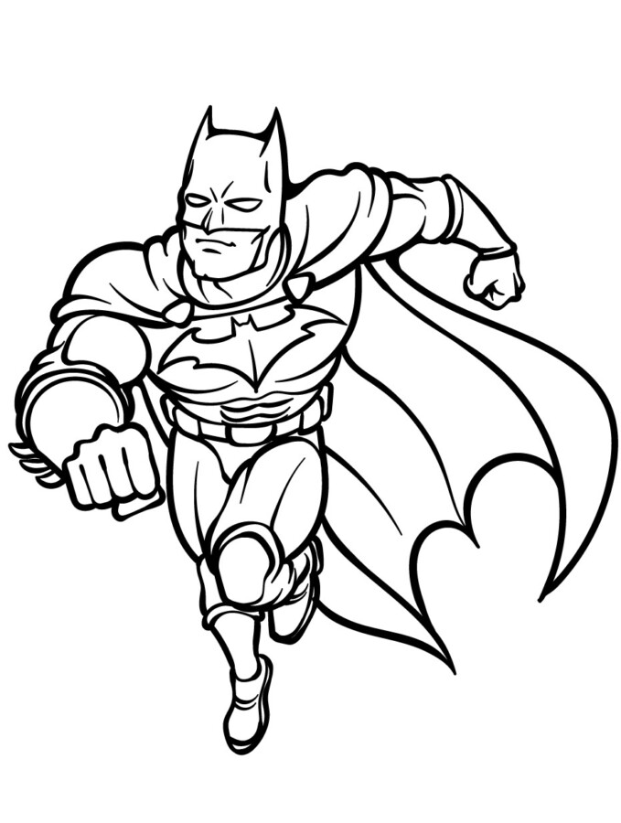 Batman realista para colorir