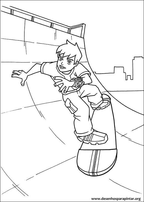 enormossauro para colorir ben 10