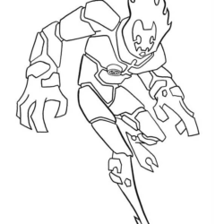 arraia jato para colorir ben 10