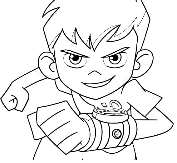 alien x para colorir ben 10