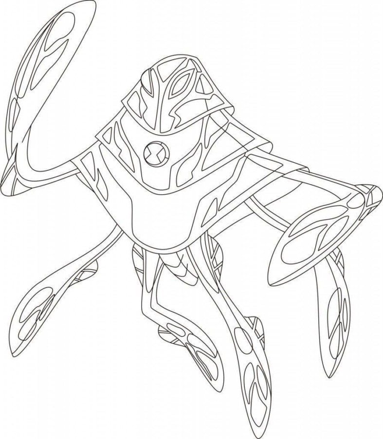 besta para colorir ben 10
