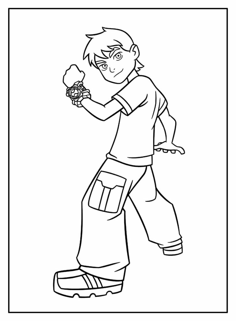 omnitrix para colorir